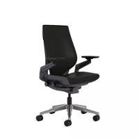 Steelcase - Gesture Wrapped Back Office Chair in Leather - Ebony - Angle_Zoom