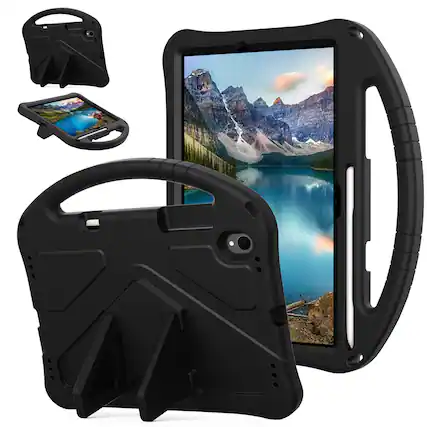 Front. UUCOVER - Kids Case for Samsung Galaxy Tab S11 11-inch 2025 SM-X730 SM-X736B,Shockproof EVA Case Handle Kickstand Back Cover - Black.