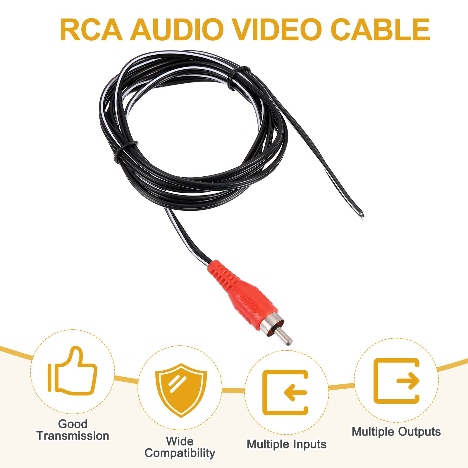 RCA AUDIO VIDEO CABLE

- Good Transmission
- Wide Compatibility
- Multiple Inputs
- Multiple Outputs