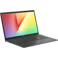 ASUS - VivoBook 15 K513 15.6" Laptop - Intel Core i7 - 16 GB Memory - NVIDIA GeForce MX350 - 512 GB SSD - Indie Black - Front_Zoom