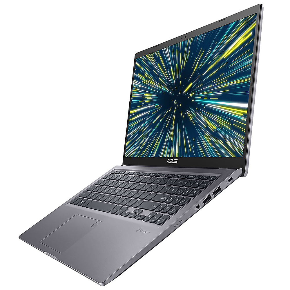 Left View: ASUS - ZenBook 14" Laptop - AMD Ryzen 7 - 16 GB Memory - 1 TB SSD - Pine Gray