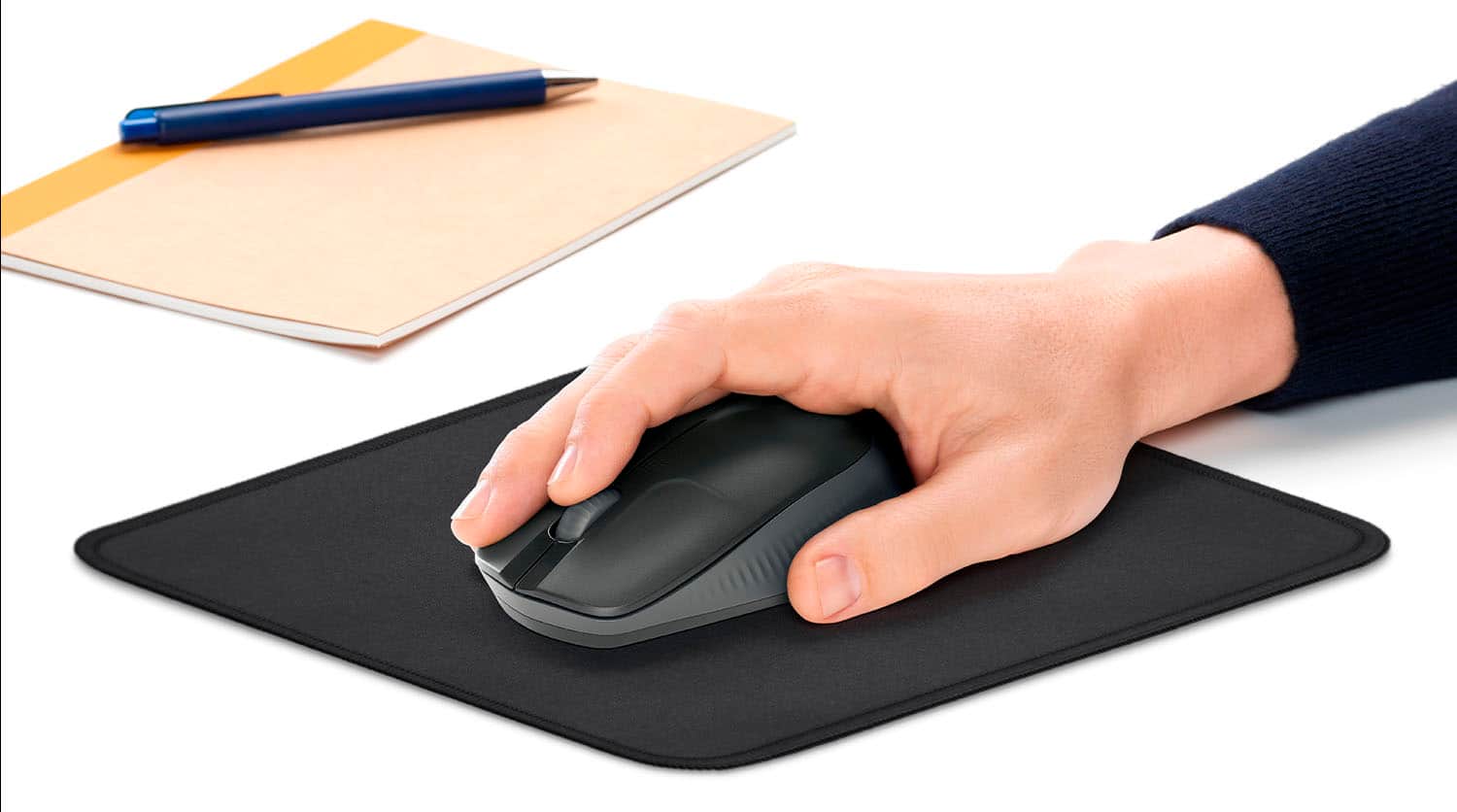 Alt View 11. Logitech - Mouse Pad Studio Series with Spill-Resistant Surface (Medium) - Graphite.