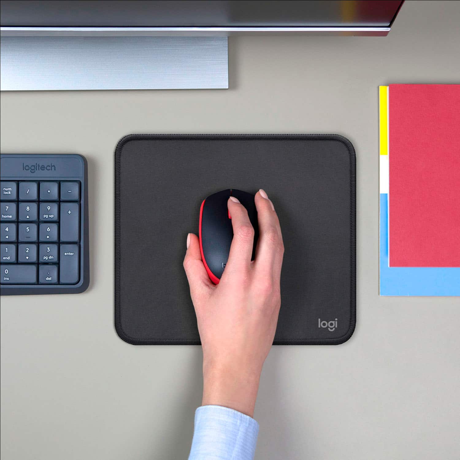 logitech num pad / - - J hama 8 . 9 PS 4 4 5 6 A 1 and 2 1 3 PS del enter 0 Ins del logi