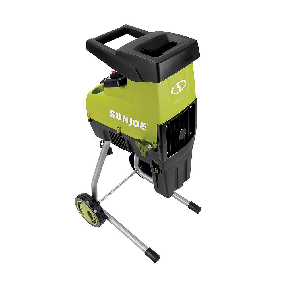 Alt View 12. Sun Joe - 15-Amp 1.6-Inch Cutting Diameter Electric Silent Wood Chipper/Shredder - Green.