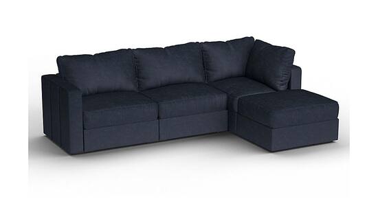 Lovesac 4 Seats 5 Sides Corded Velvet Standard Foam