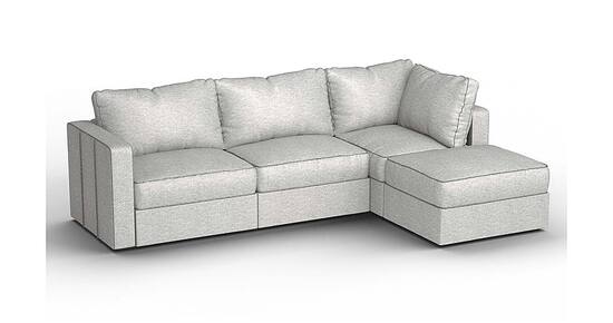 Lovesac 4 Seats + 5 Sides Luxe Chenille & Lovesoft Tonal Sterling VT7867 -  Best Buy