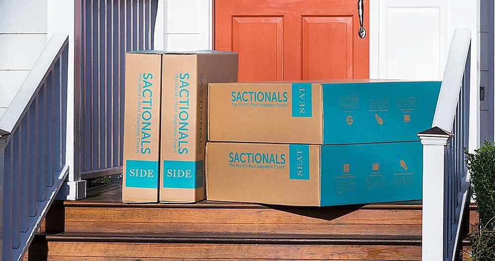 Best Buy Lovesac 7 Seats + 8 Sides Rained Chenille & Standard Foam