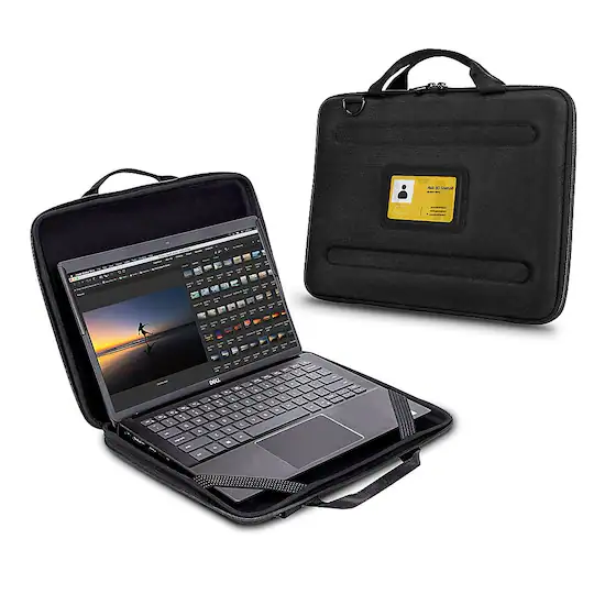 Techprotectus Work In Case w Pocket for 11 12 inch Chromebook MacBook Laptop Black TP BK CC11 Best Buy