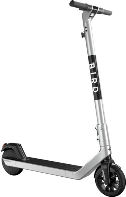 Front Zoom. Bird Air Electric Scooter - Sonic Silver.
