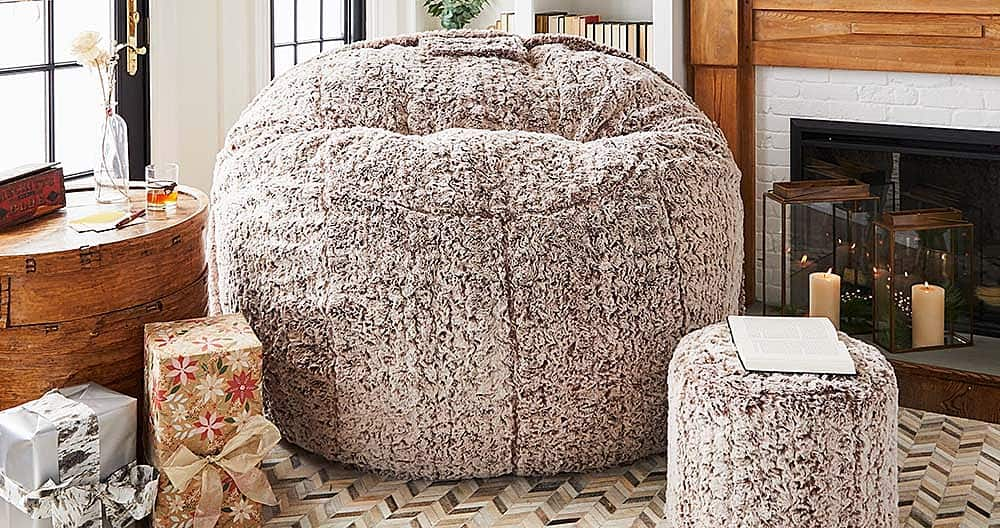 Angle View: Lovesac - Supersac Bundle in European Hare