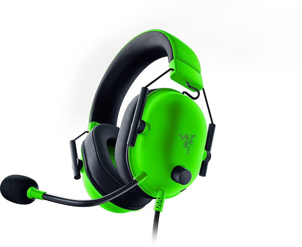 Alt View 11. Razer - BlackShark V2 X Wired 7.1 Surround Sound Gaming Headset for PC, PS5, PS4, Switch, Xbox X|S, and Xbox One - Green.