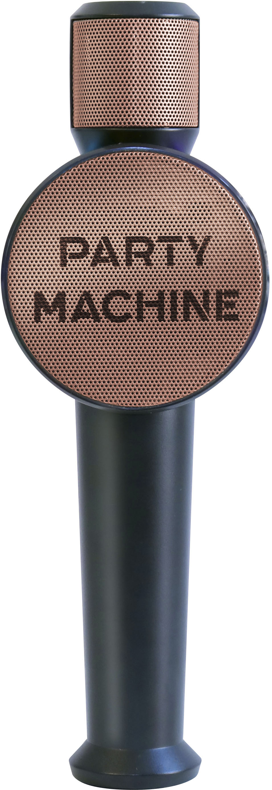 Back View: Singing Machine - Party Machine Mic - Rose Gold - Rose Gold and Black