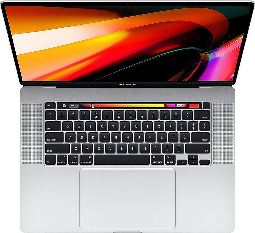 Alt View 1. Apple - MacBook Pro 16" Certified Refurbished - Intel Core i7 2.6GHz - Touch Bar/ID - 16GB Memory - 512GB SSD (2019) - Silver.