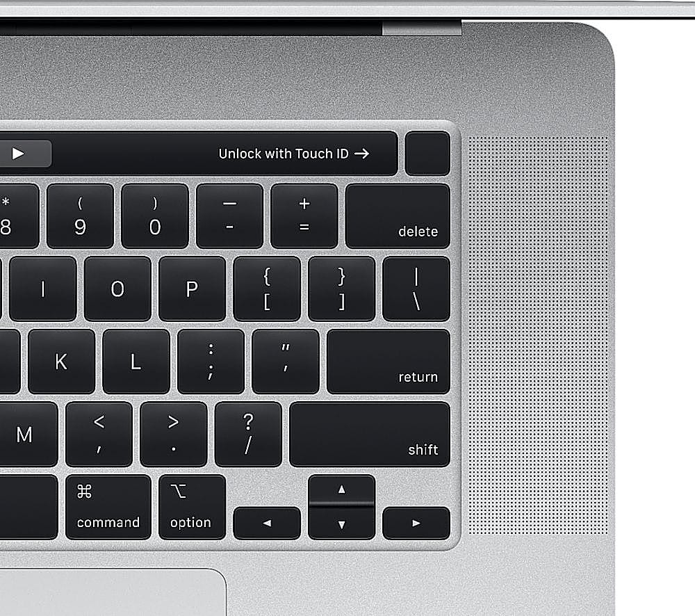 Alt View 4. Apple - MacBook Pro 16" Certified Refurbished - Intel Core i7 2.6GHz - Touch Bar/ID - 16GB Memory - 512GB SSD (2019) - Silver.