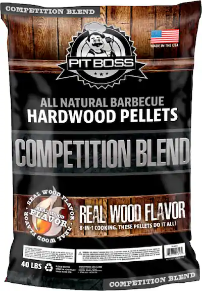 Pit Boss 40LB Hardwood Pellets Fuel for Grills Smokers Brown