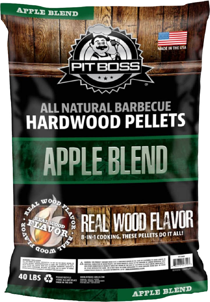 Pit Boss - 40LB Apple Blend hardwood pellets - Brown