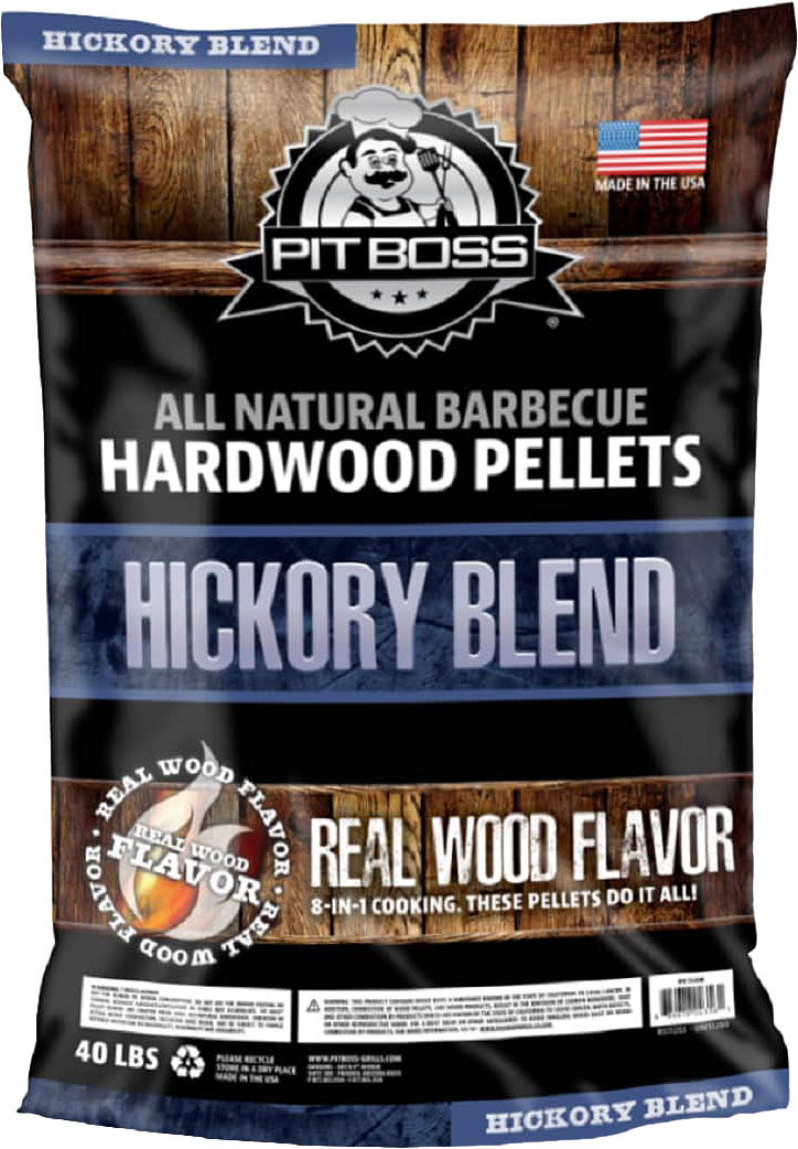 Image of Pit Boss - 40LB Hickory Blend hardwood pellets - Brown