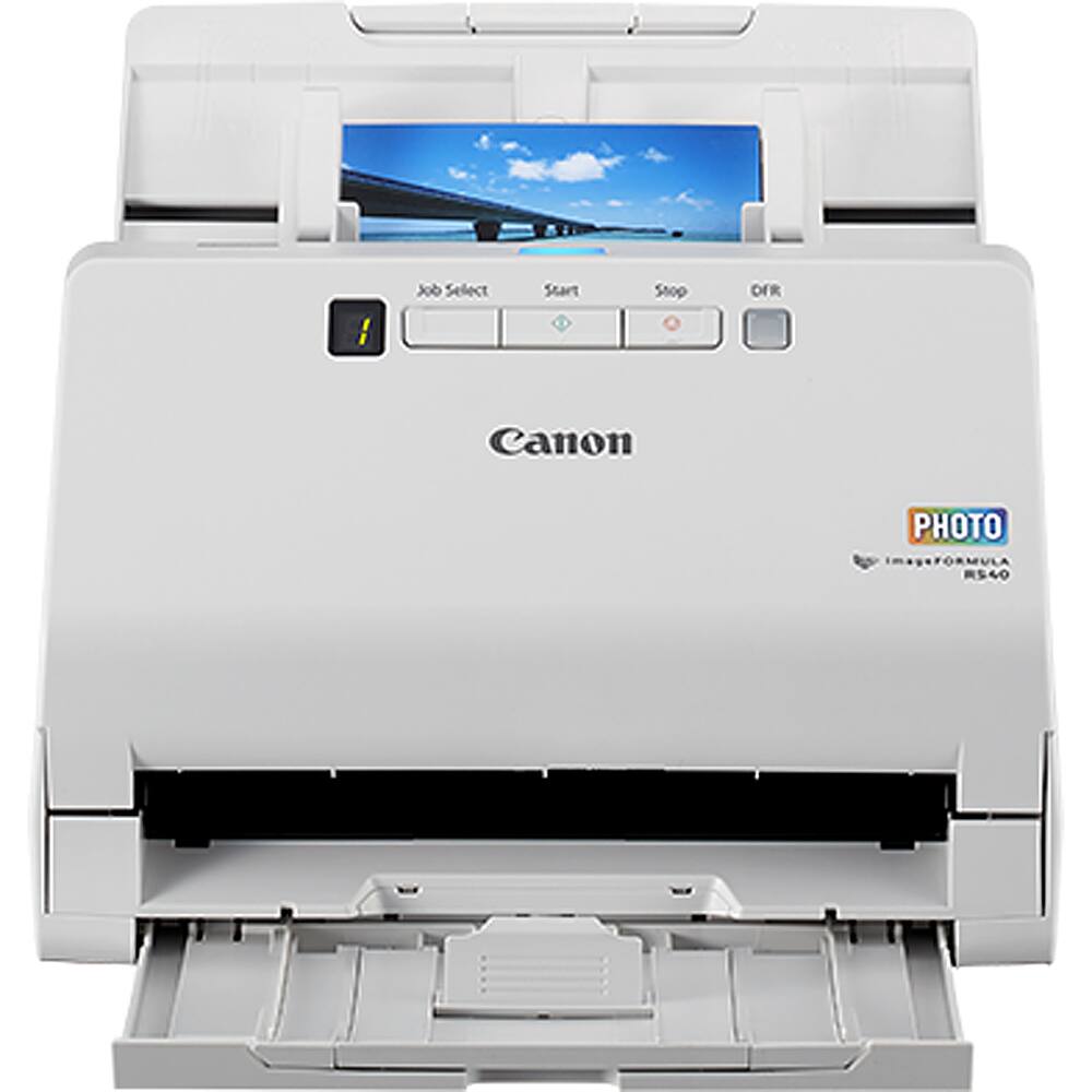 Alt View 12. Canon - imageFORMULA RS40 Photo and Document Scanner - White.