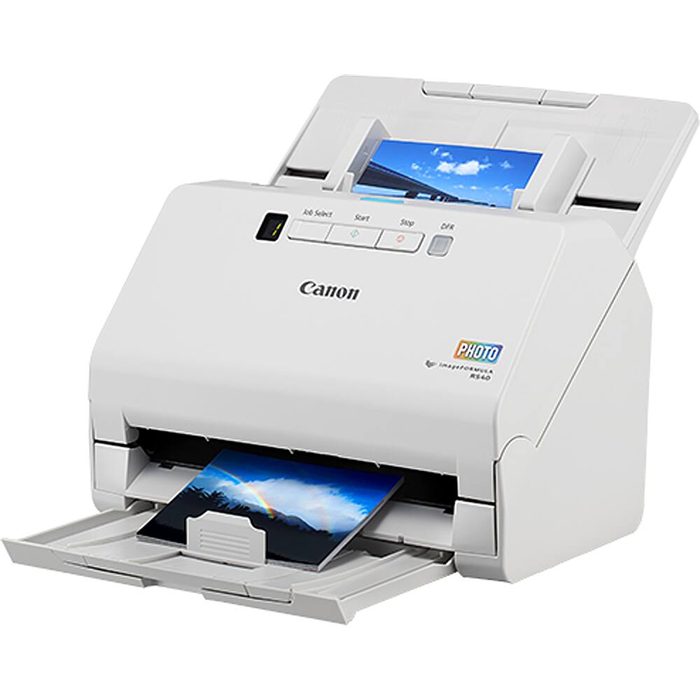 Alt View 16. Canon - imageFORMULA RS40 Photo and Document Scanner - White.