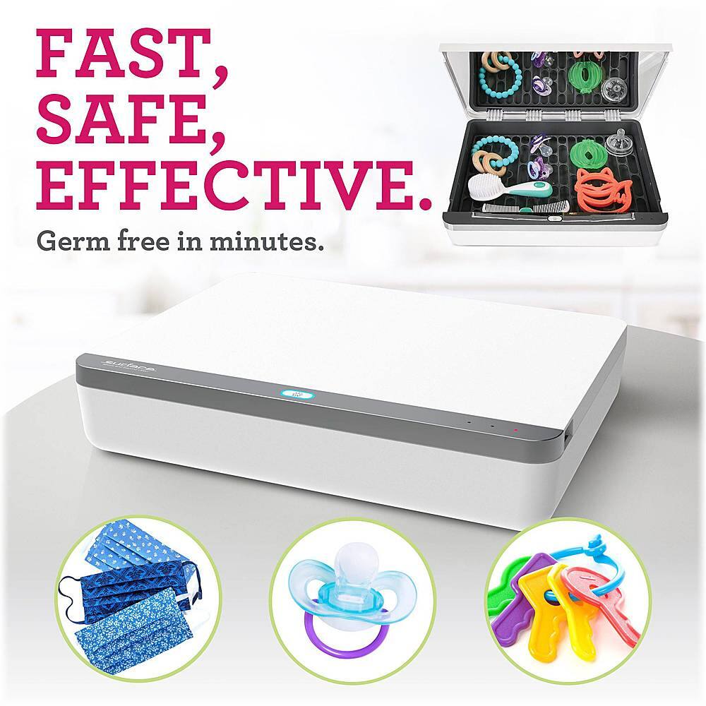 Alt View 16. Project Nursery - Surface XL Pro UVC Sanitizer - White.