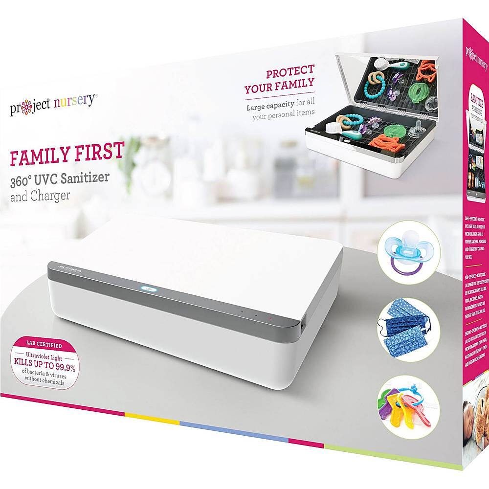 Alt View 17. Project Nursery - Surface XL Pro UVC Sanitizer - White.