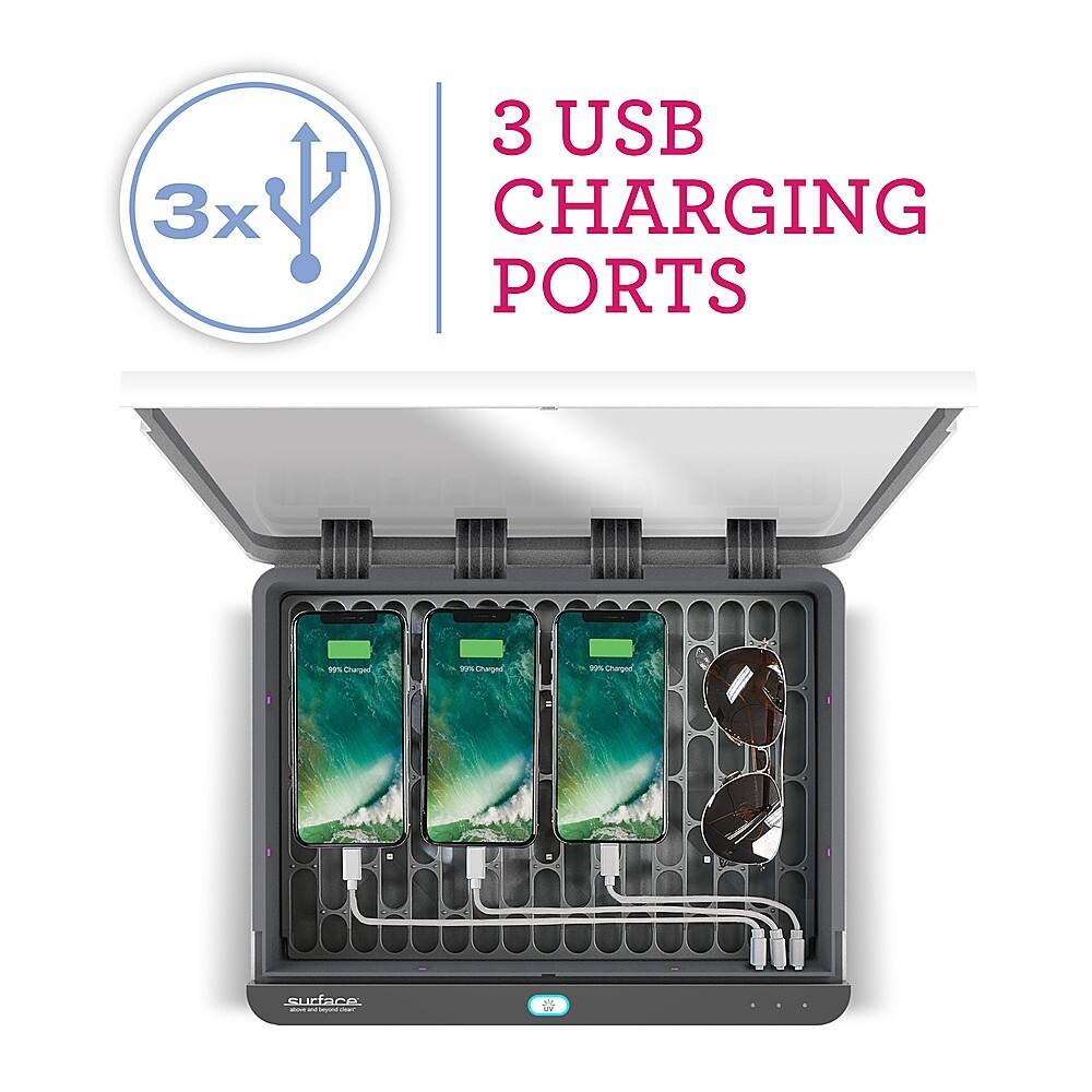 Alt View 26. Project Nursery - Surface XL Pro UVC Sanitizer - White.