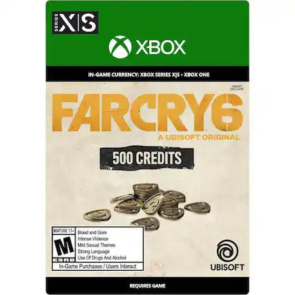 Front. Ubisoft - Far Cry 6 500 Credits.