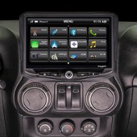 Stinger - Stereo Replacement System with 10” Touchscreen for Select 2011-2018 Jeep Wrangler JK/JKU Vehicles - Black - Front_Zoom