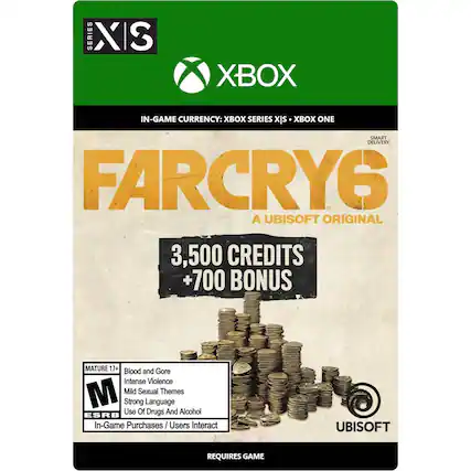 Front. Ubisoft - Far Cry 6 4,200 Credits.