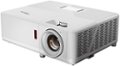 Angle Zoom. Optoma UHZ50 Smart True 4K UHD laser home theater projector with 3000 lumens - White.