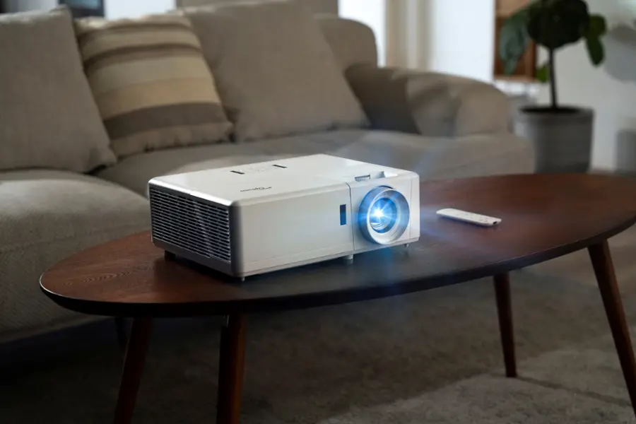 Alt View 12. Optoma - UHZ50 Smart True 4K UHD laser home theater projector with 3000 lumens - White.