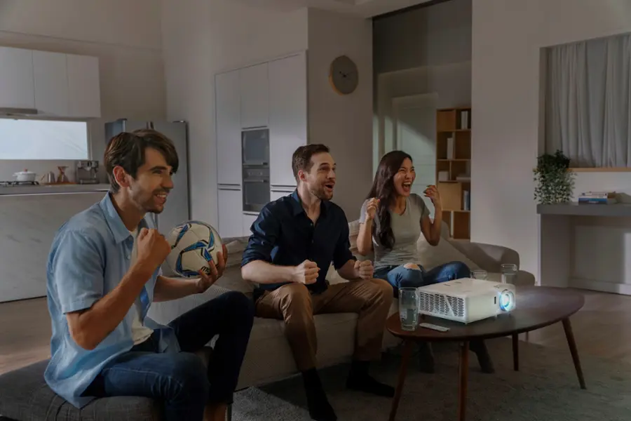 Alt View 15. Optoma - UHZ50 Smart True 4K UHD laser home theater projector with 3000 lumens - White.
