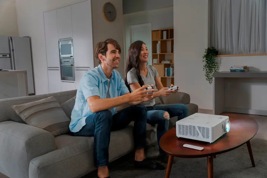 Alt View 16. Optoma - UHZ50 Smart True 4K UHD laser home theater projector with 3000 lumens - White.