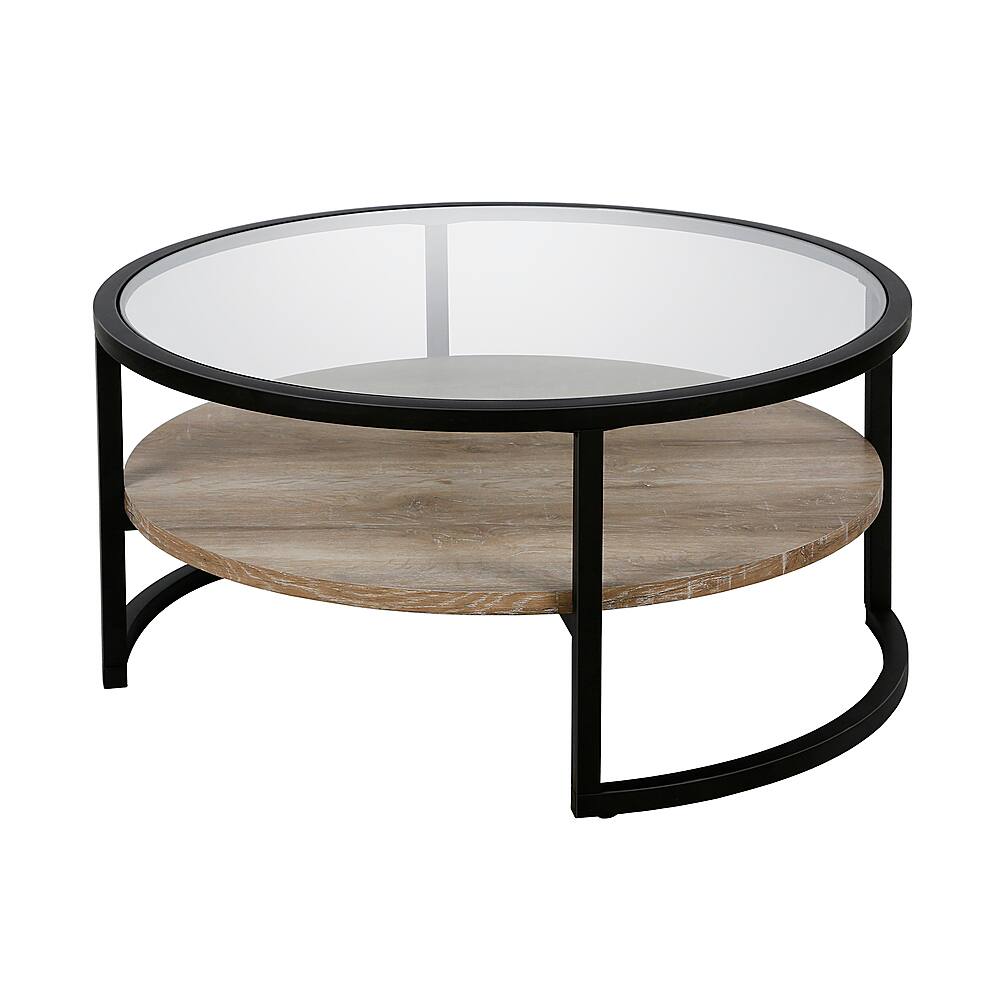 Angle View: Camden&Wells - Winston Round Coffee Table - Blackened Bronze