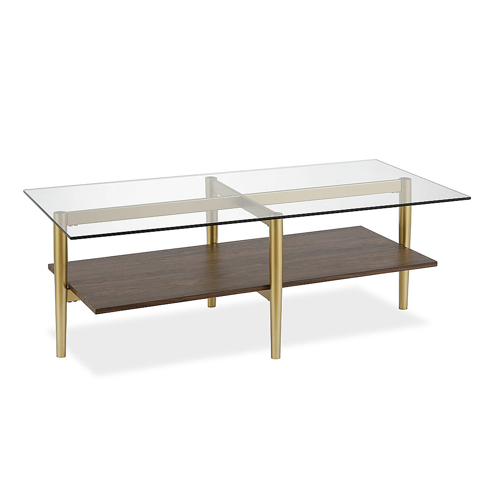 Angle View: Camden&Wells - Otto 47" Coffee Table - Gold and Walnut