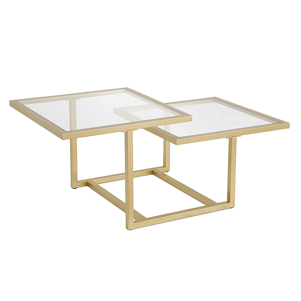 Angle View: Camden&Wells - Amalie Two-Tier Coffee Table - Brass