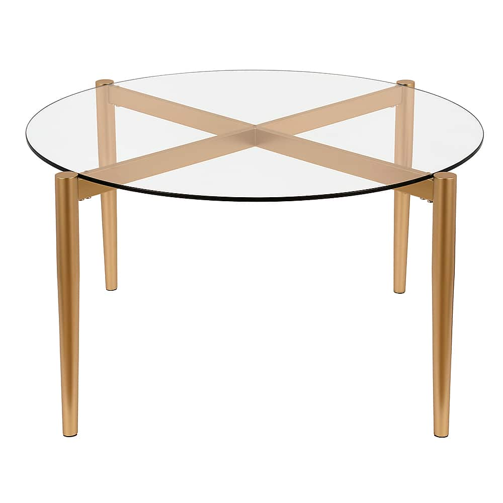 Angle View: Camden&Wells - Kadmos Round Coffee Table - Brass