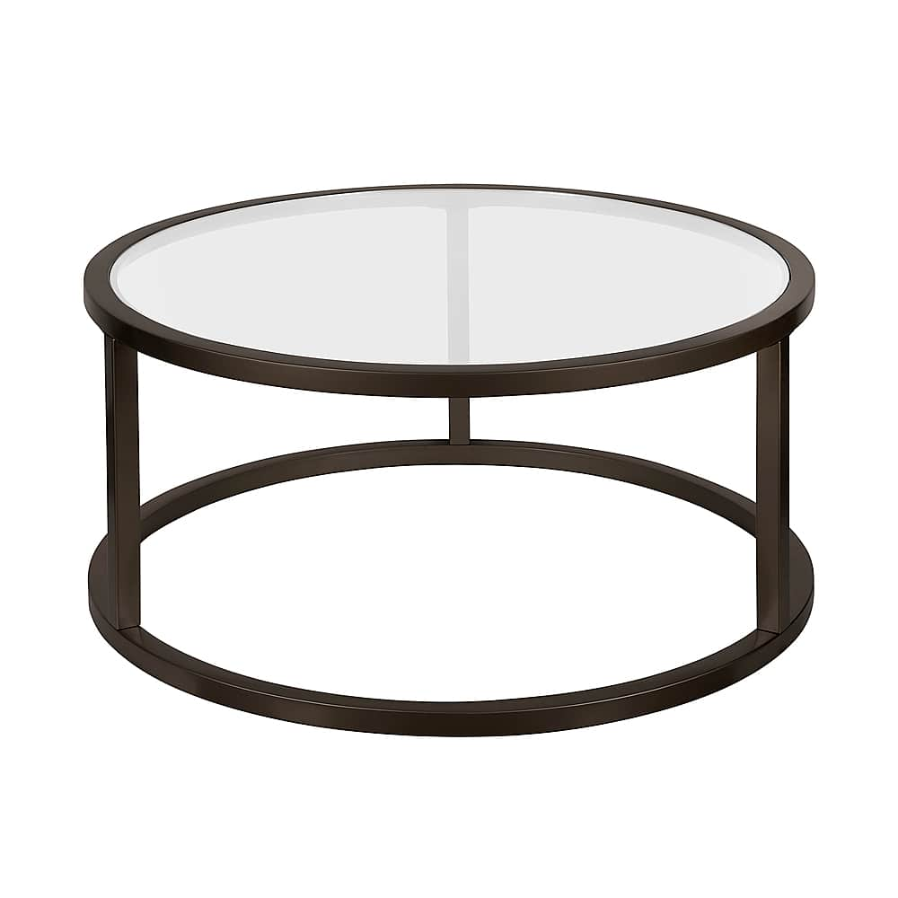 Angle View: Camden&Wells - Parker Round Coffee Table - Blackened Bronze