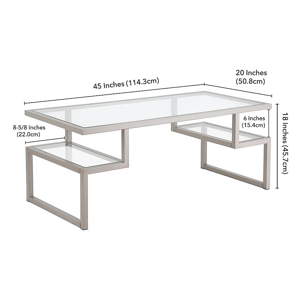 Best Buy Camden&Wells Zander Coffee Table Nickel CT0190
