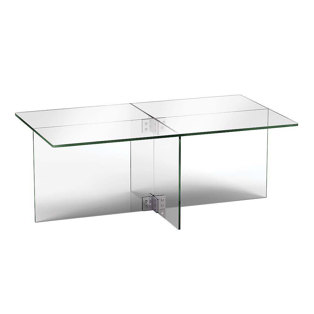 Angle View: Camden&Wells - Gehry Coffee Table - Clear Glass