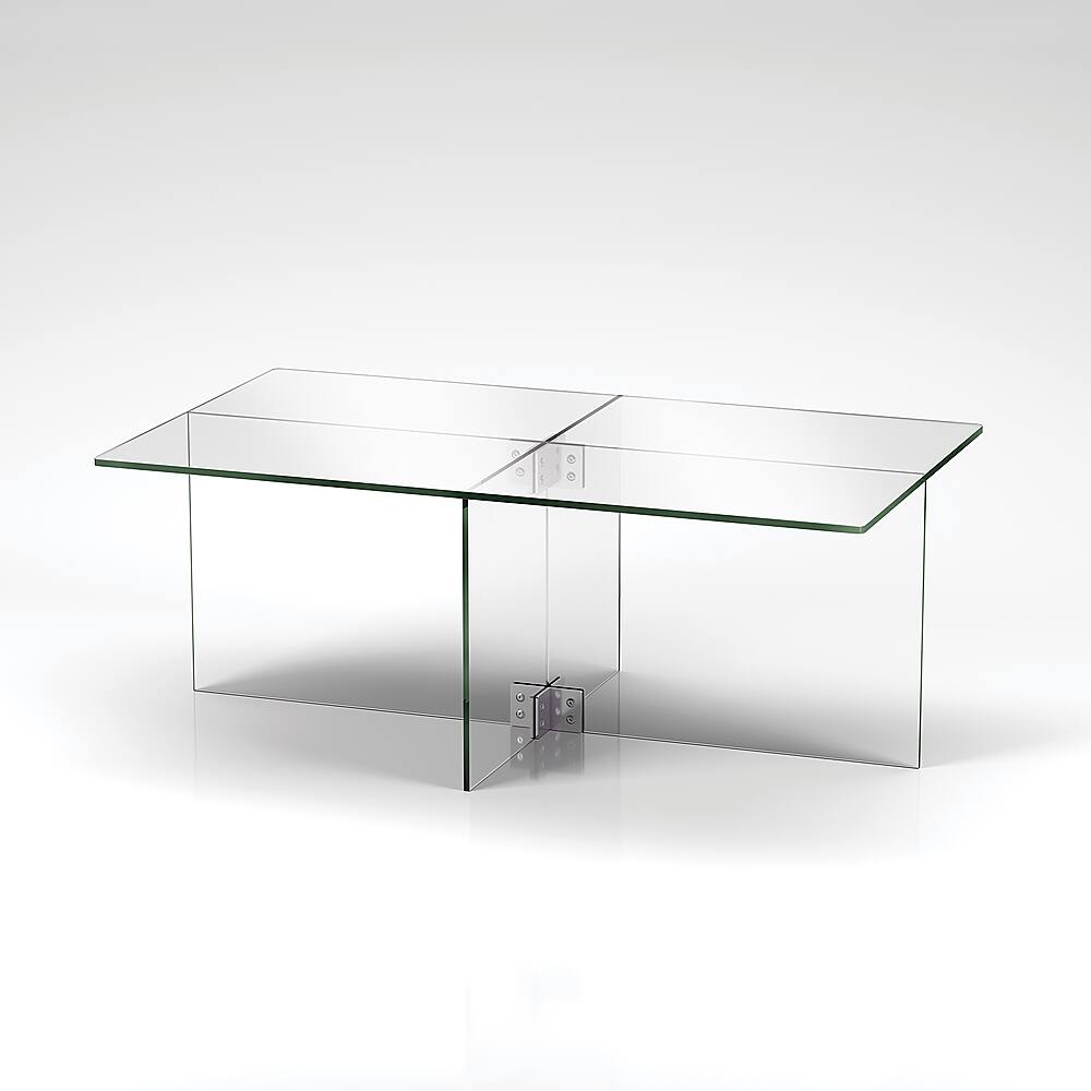 gehry coffee table in clear glass