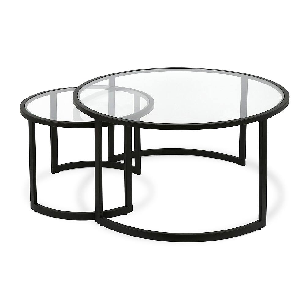 Angle View: Camden&Wells - Mitera Nesting Coffee Table (set of 2) - Blackened Bronze