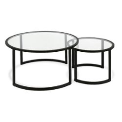 Camden&Wells - Mitera Nested Coffee Table (set of 2) - Blackened Bronze - Front_Zoom