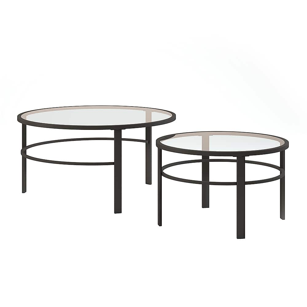 Angle View: Camden&Wells - Gaia Nesting Coffee Table (set of 2) - Blackened Bronze