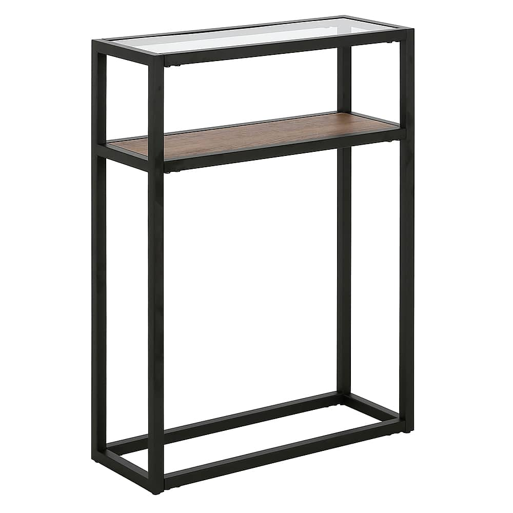 Angle View: Camden&Wells - Addison Console Table - Blackened Bronze/Rustic Oak