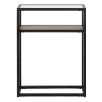 Camden&Wells - Addison Console Table - Blackened Bronze/Rustic Oak - Front_Zoom