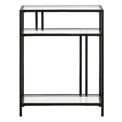 Front. Camden&Wells - Cortland Console Table - Blackened Bronze.