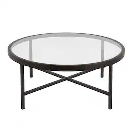 Camden&Wells - Xivil Round Coffee Table - Blackened Bronze