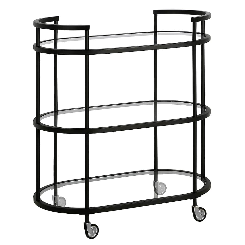 Angle View: Camden&Wells - Leif Bar Cart - Blackened Bronze