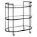 Angle. Hudson&Canal - Leif Bar Cart - Blackened Bronze.